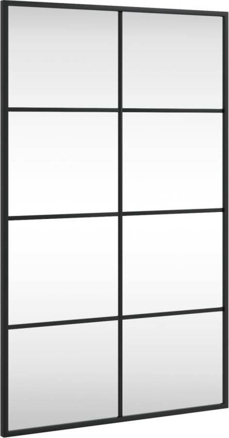 VidaXL -Wandspiegel-rechthoekig-50x80-cm-ijzer-zwart