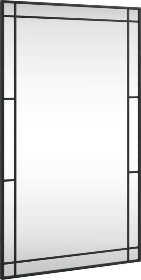 VidaXL -Wandspiegel-rechthoekig-60x100-cm-ijzer-zwart