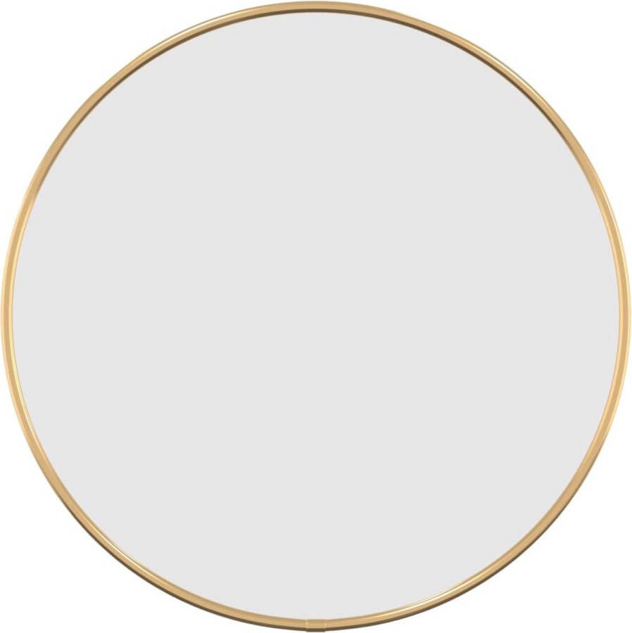 VidaXL -Wandspiegel-rond-Ø40-cm-goudkleurig