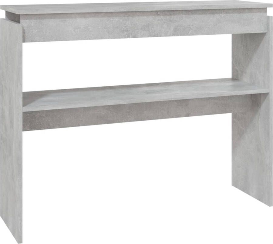 VidaXL -Wandtafel-102x30x80-cm-spaanplaat-betongrijs