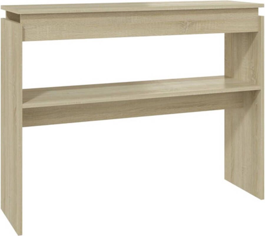 VidaXL -Wandtafel-102x30x80-cm-spaanplaat-sonoma-eikenkleurig