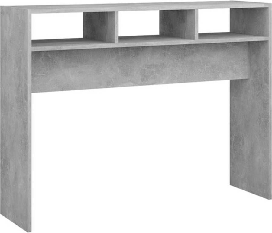 VidaXL -Wandtafel-105x30x80-cm-spaanplaat-betongrijs