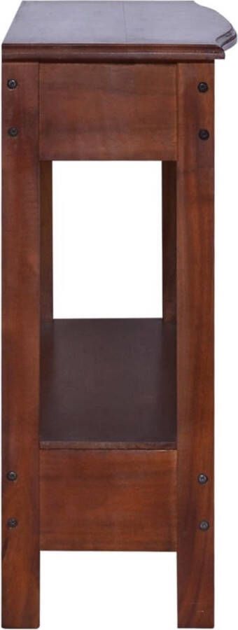 VidaXL Wandtafel 120x30x75 cm massief mahoniehout klassiek bruin VDXL_288880