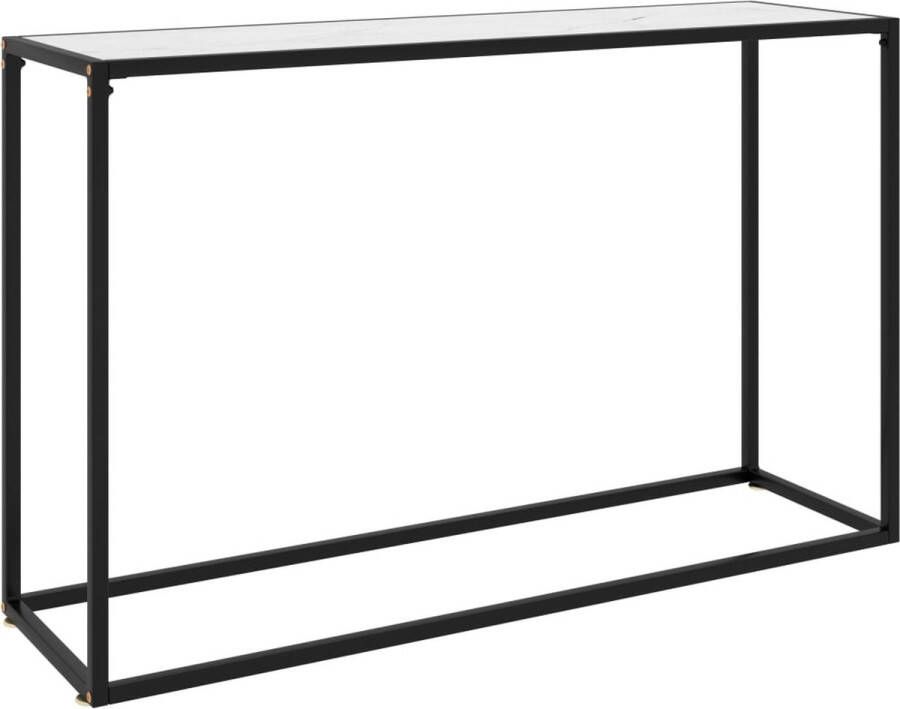 VidaXL Wandtafel 120x35x75 cm gehard glas wit VDXL_322817