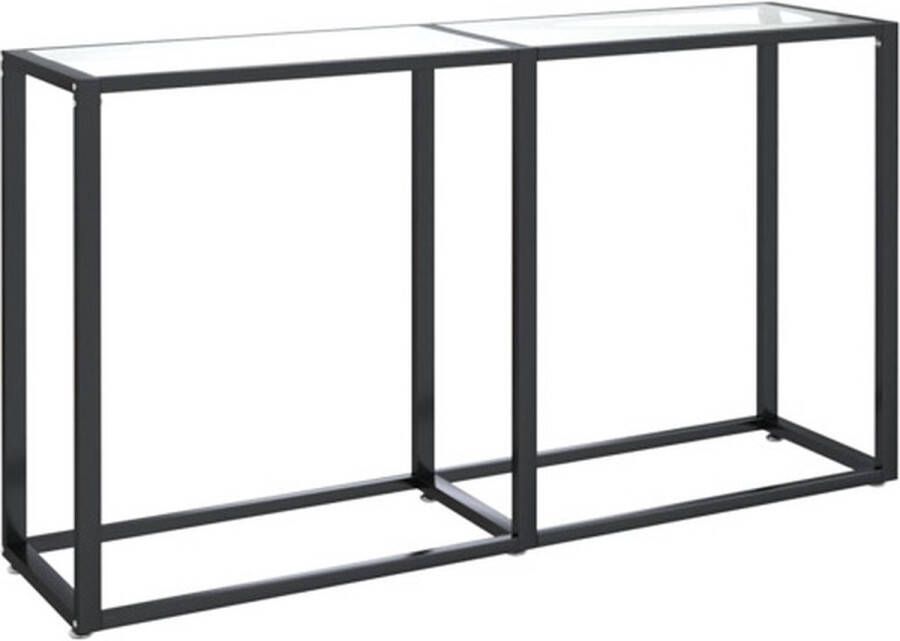 VidaXL -Wandtafel-140x35x75 5-cm-gehard-glas-transparant