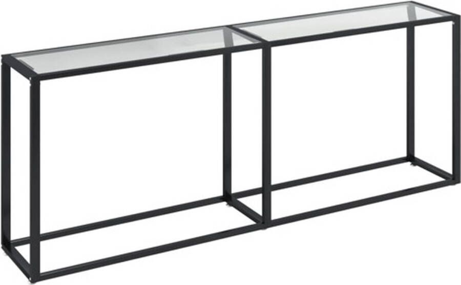 VidaXL Wandtafel 200x35x75 5 cm gehard glas transparant