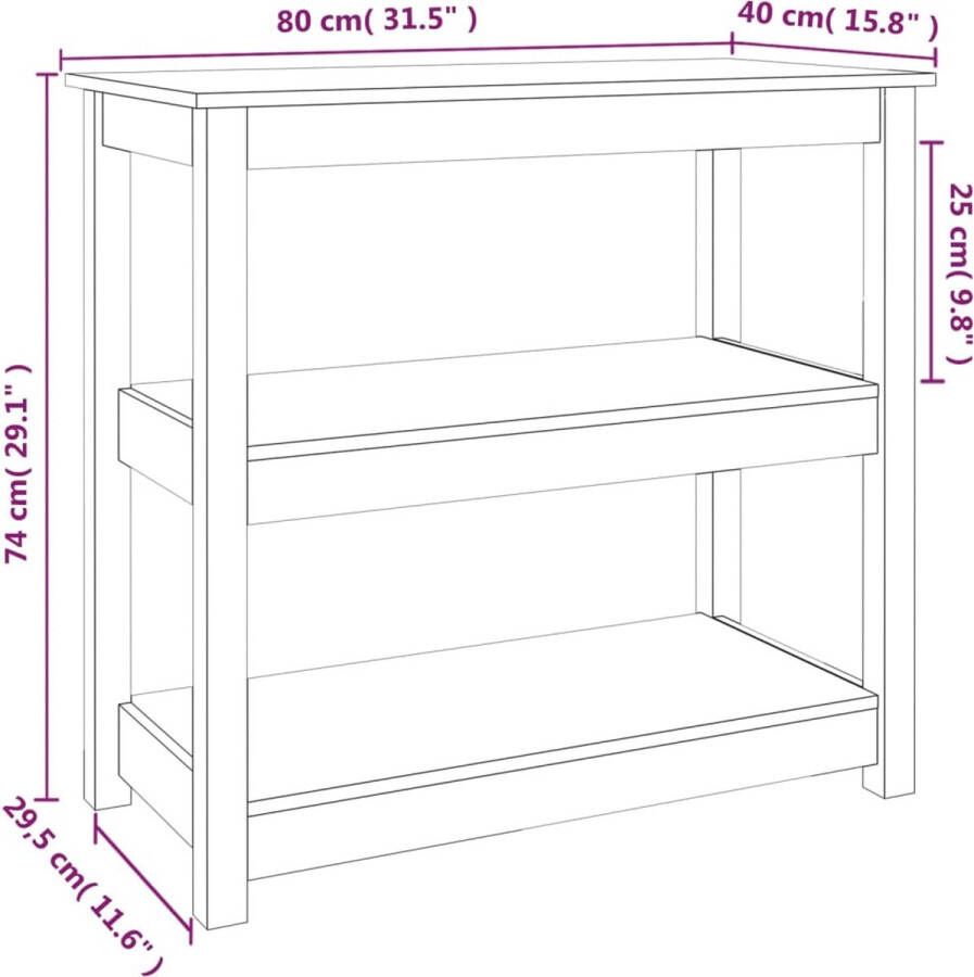 VidaXL -Wandtafel-80x40x74-cm-massief-grenenhout