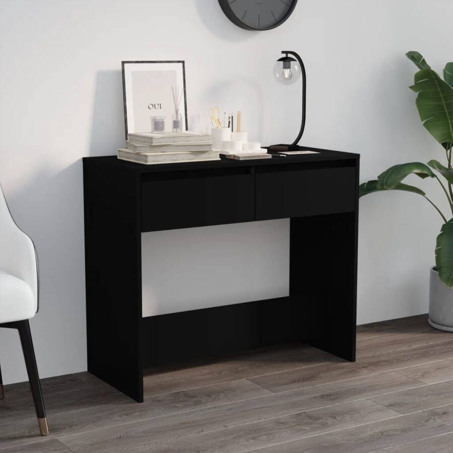 VidaXL -Wandtafel-89x41x76 5-cm-staal-zwart