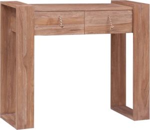 VidaXL Wandtafel 90x35x75 Cm Massief Teakhout