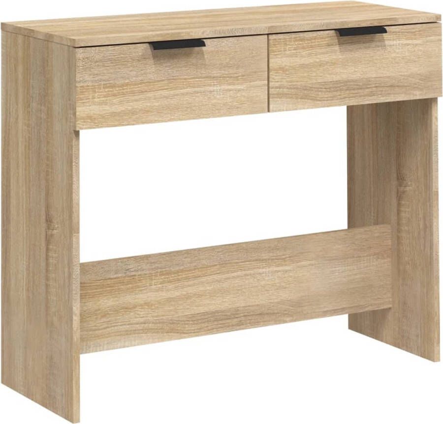 VidaXL -Wandtafel-90x36x75-cm-bewerkt-hout-sonoma-eikenkleurig