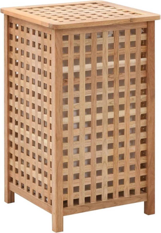 VidaXL -Wasmand-39x39x65-cm-massief-walnotenhout