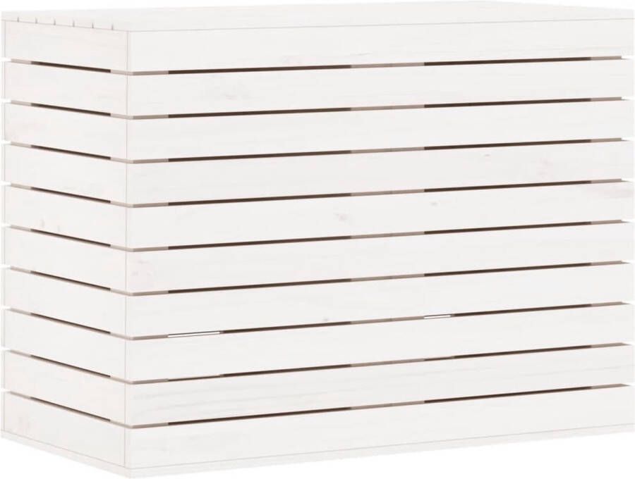 VidaXL -Wasmand-88 5x44x66-cm-massief-grenenhout-wit