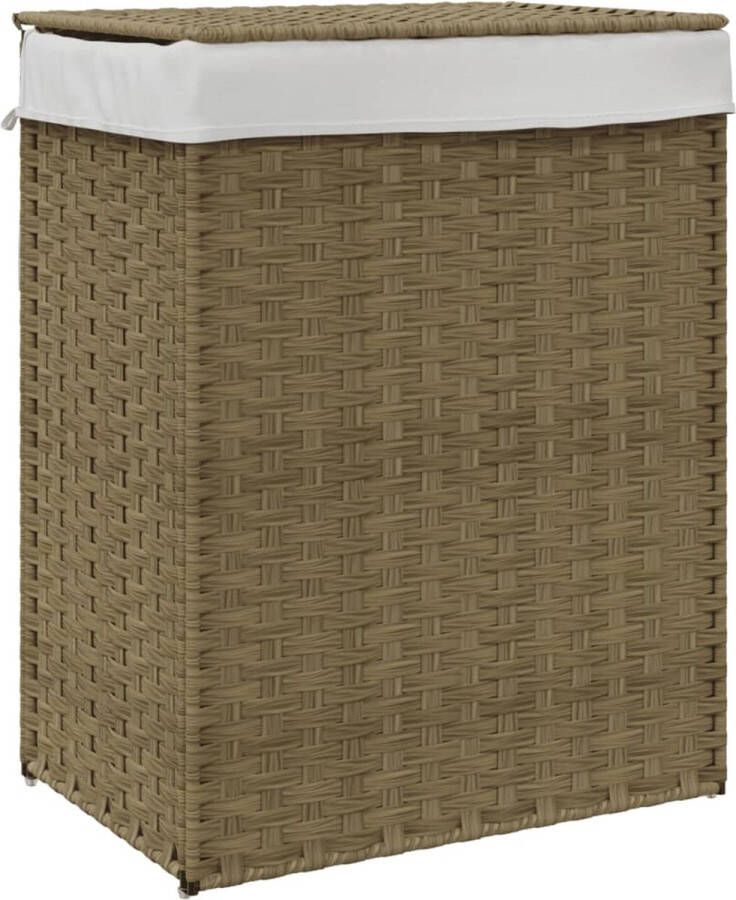 VidaXL -Wasmand-met-deksel-46x33x60-cm-poly-rattan