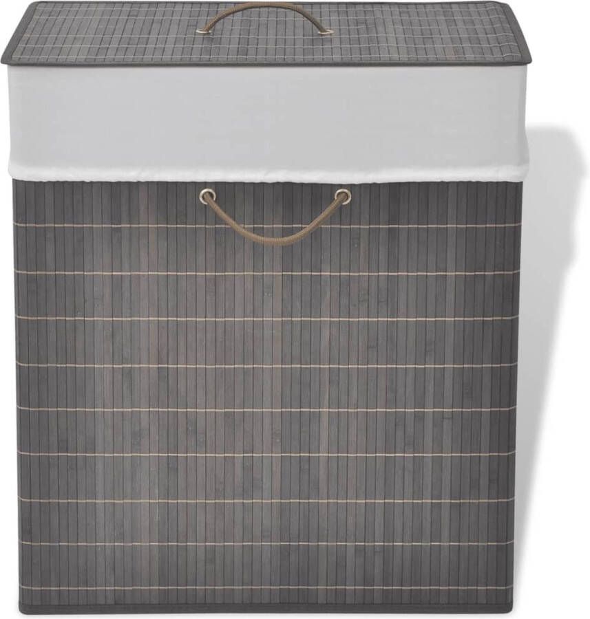 VidaXL -Wasmand-rechthoekig-bamboe-donkerbruin