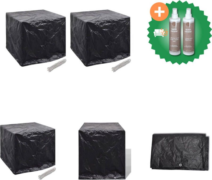 VidaXL Waterreservoirhoezen 2 st 8 ogen 116x100x120 cm Tuinmeubelhoes Inclusief Onderhoudsset