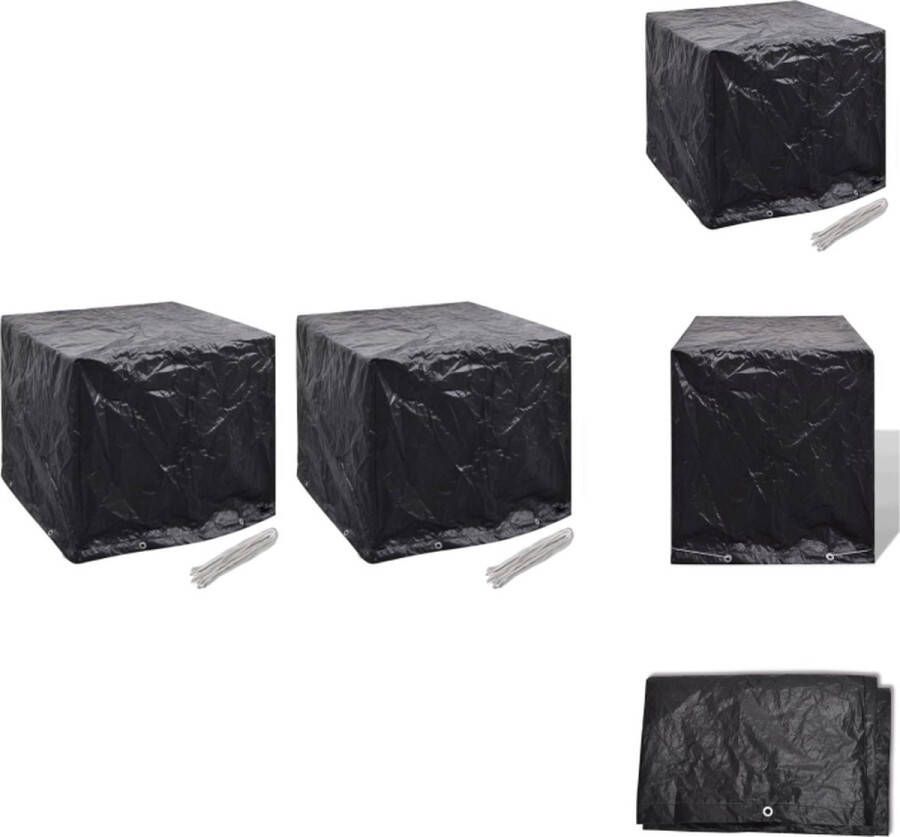 VidaXL Watertankhoes Zwart 116 x 100 x 120 cm Polyethyleen Waterdicht Tuinmeubelhoes