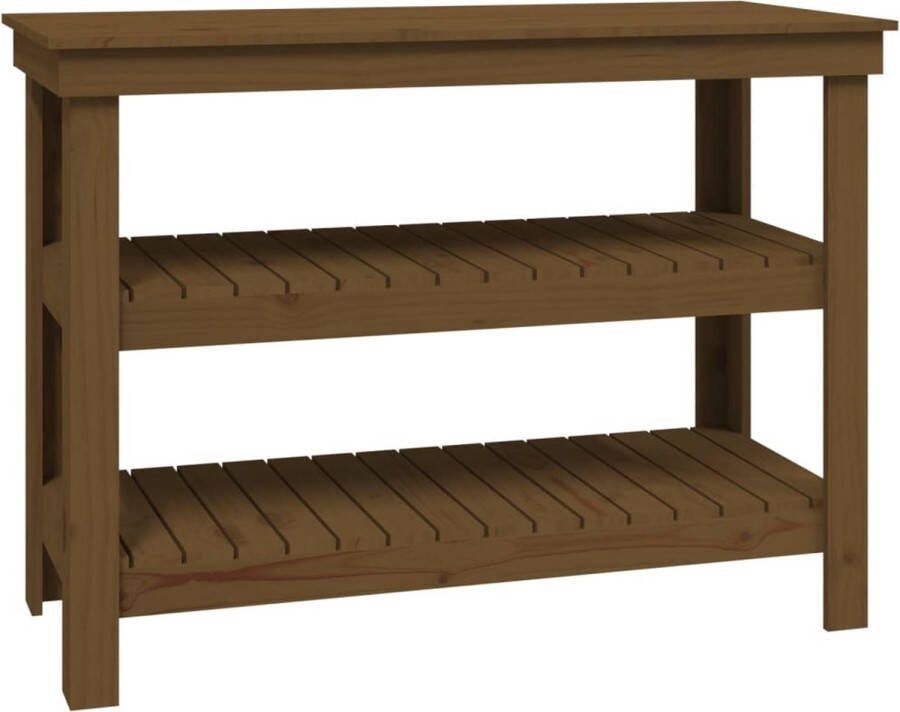 VidaXL -Werkbank-110 5x50x80-cm-massief-grenenhout-honingbruin