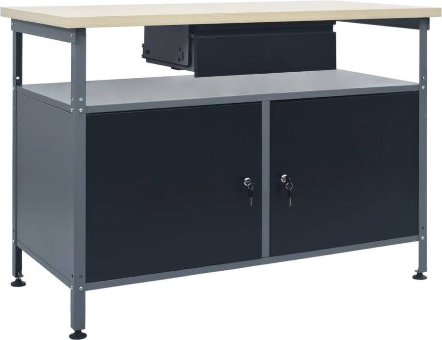 VidaXL -Werkbank-120x60x85-cm-staal-zwart