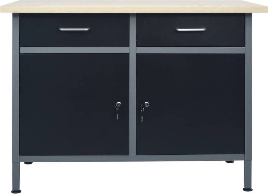 VidaXL -Werkbank-120x60x85-cm-staal-zwart