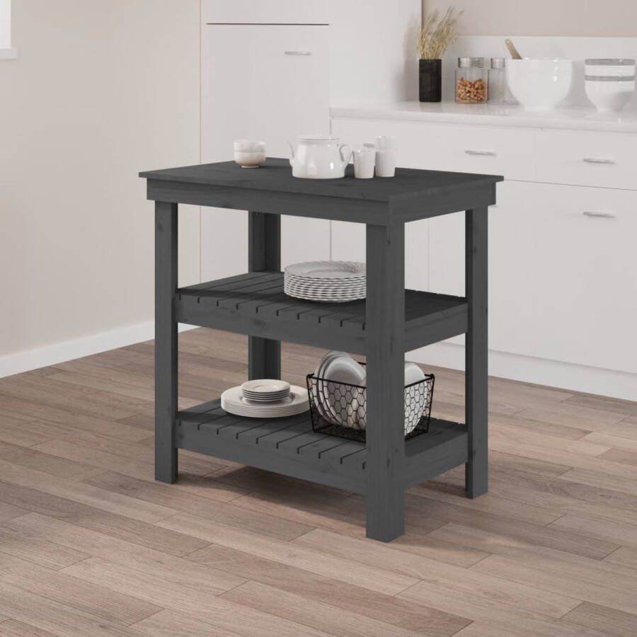 VidaXL -Werkbank-78 5x50x80-cm-massief-grenenhout-grijs