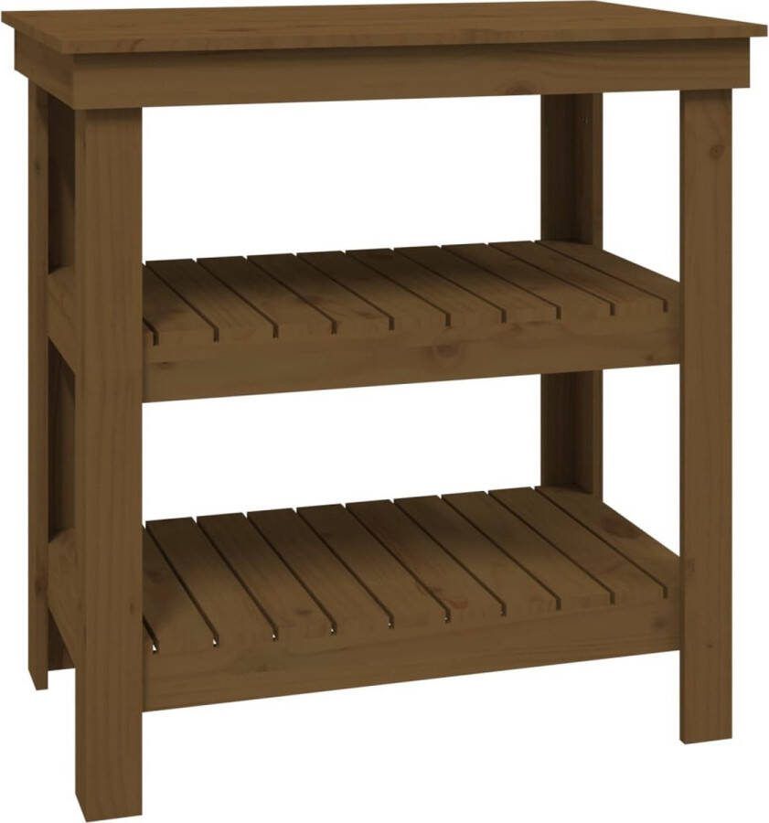 VidaXL -Werkbank-78 5x50x80-cm-massief-grenenhout-honingbruin