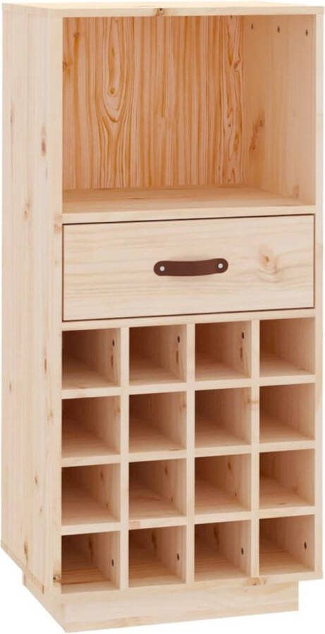 VidaXL -Wijnkast-45x34x100-cm-massief-grenenhout