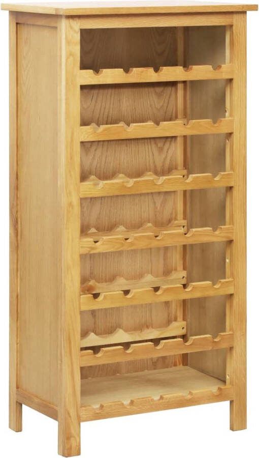 VidaXL -Wijnkast-56x32x110-cm-massief-eikenhout