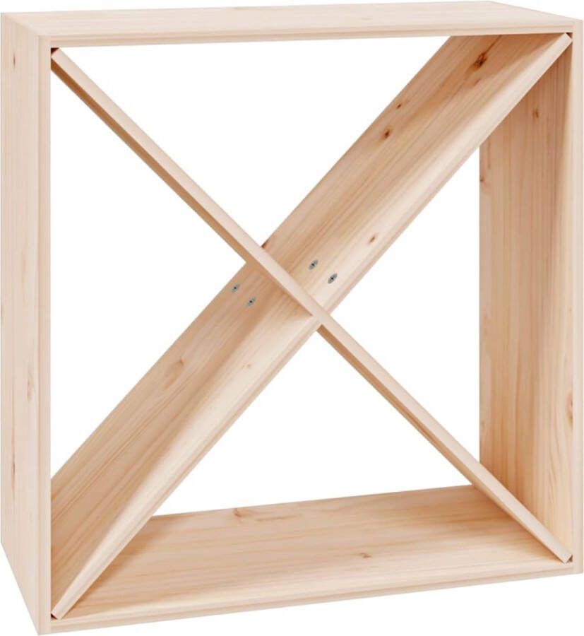 VidaXL -Wijnkast-62x25x62-cm-massief-grenenhout