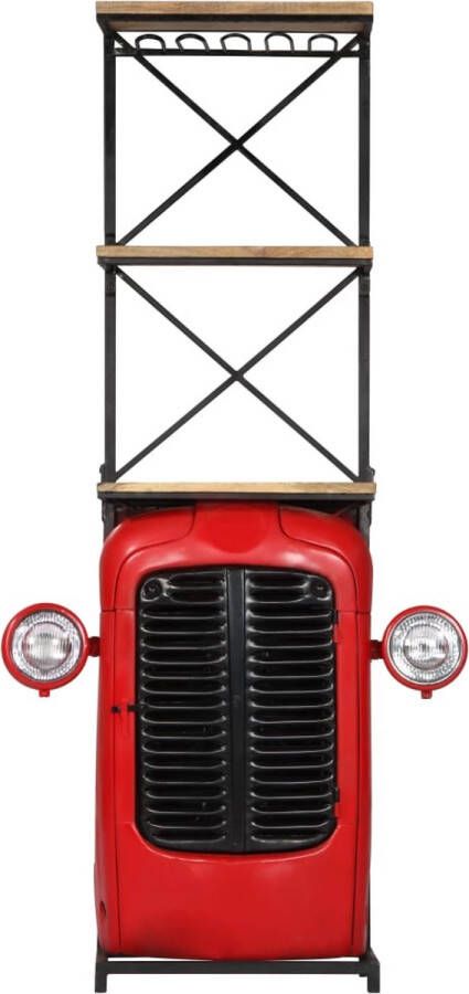 VidaXL -Wijnkast-tractor-49x31x172-cm-massief-mangohout