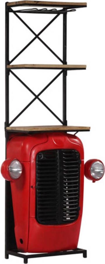 VidaXL -Wijnkast-tractor-49x31x172-cm-massief-mangohout