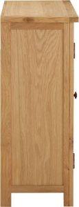VidaXL Wijnkast Voor 11 Flessen 80x32x80 Cm Massief Eikenhout