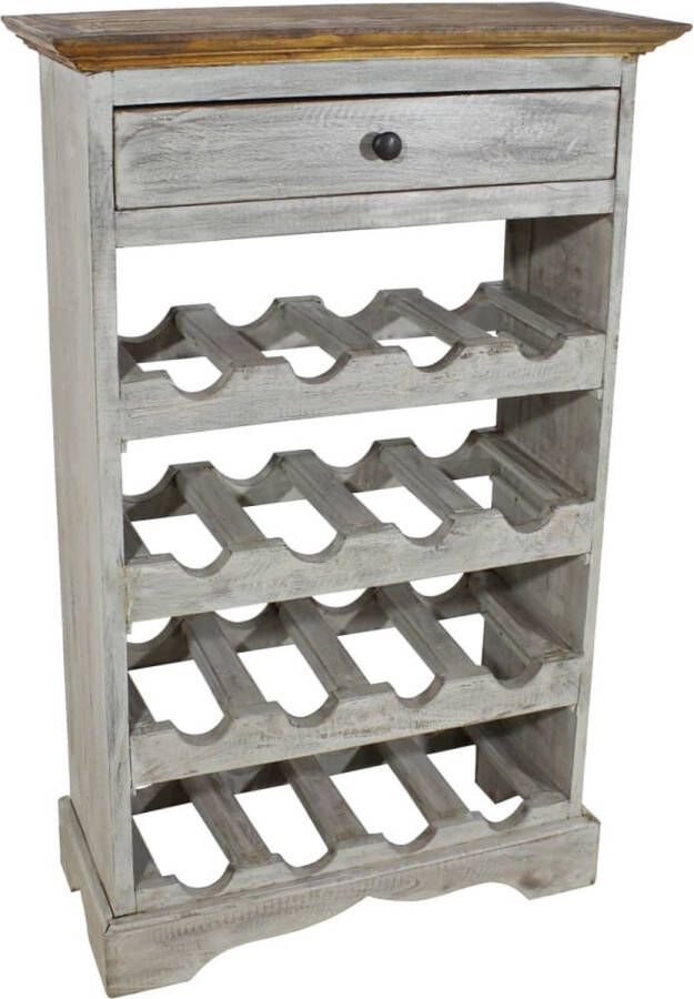 VidaXL -Wijnrek-55x23x85-cm-massief-gerecycled-hout
