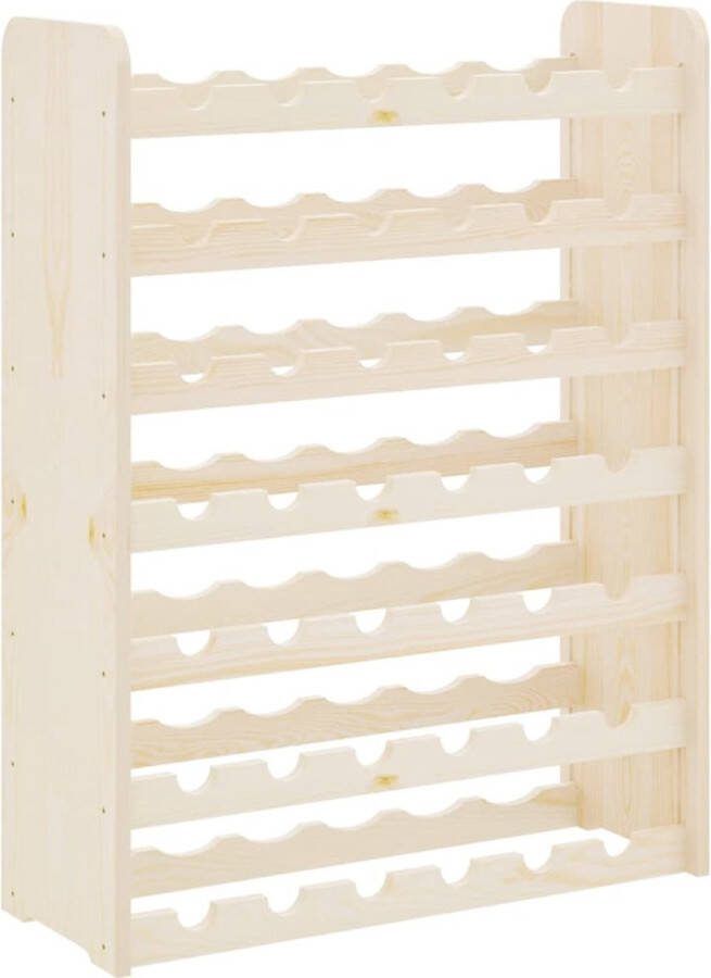 VidaXL Wijnrek 67 5x25x87 cm massief grenenhout