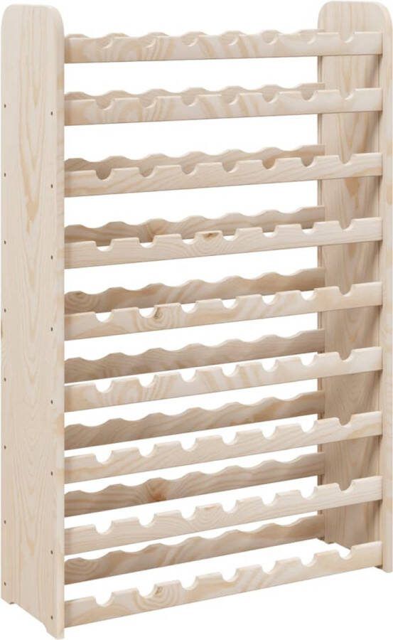 VidaXL Wijnrek 72 5x25x111 5 cm massief grenenhout