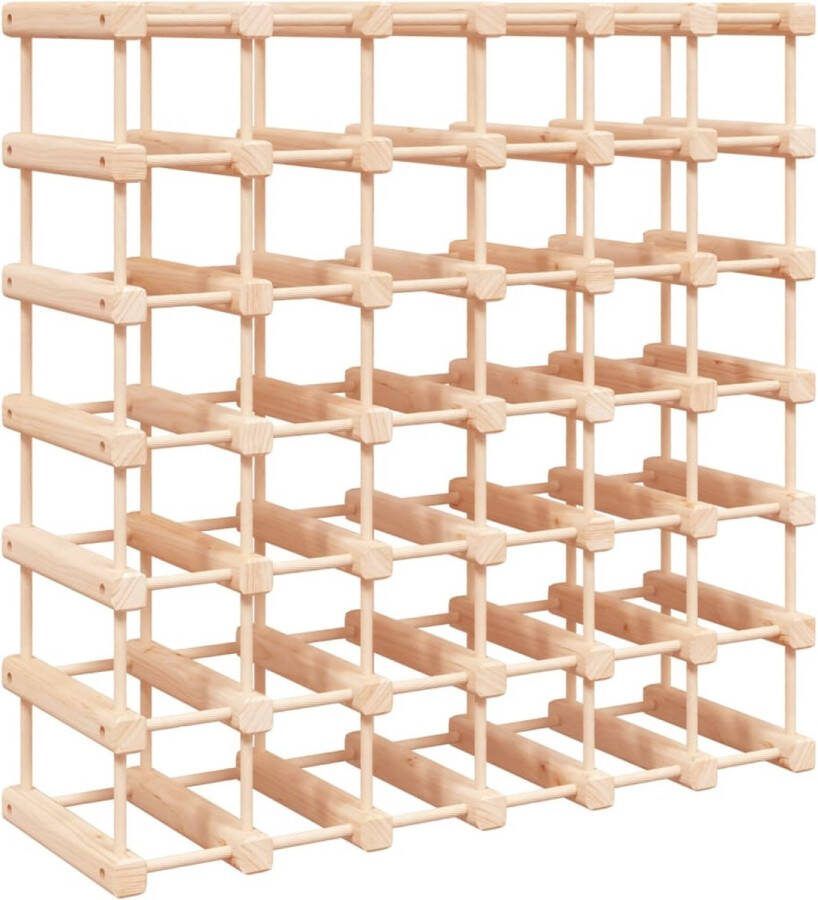 VidaXL -Wijnrek-voor-42-flessen-68 5x23x68 5-cm-massief-grenenhout