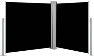 VIDAXL windscherm uittrekbaar 100x (0 600) cm zwart