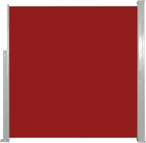 VIDAXL windscherm uittrekbaar 140x300cm grijs + rood