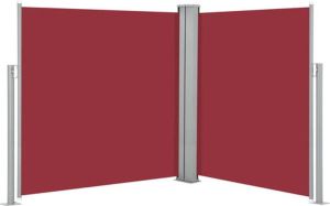 VidaXL Windscherm uittrekbaar 140x600 cm rood