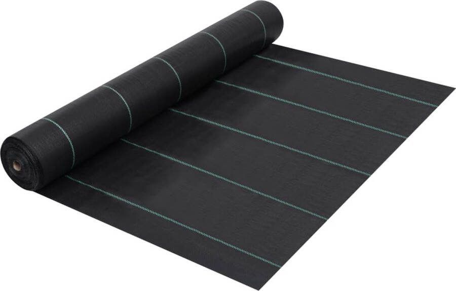 VidaXL -Worteldoek-1x50-m-PP-zwart
