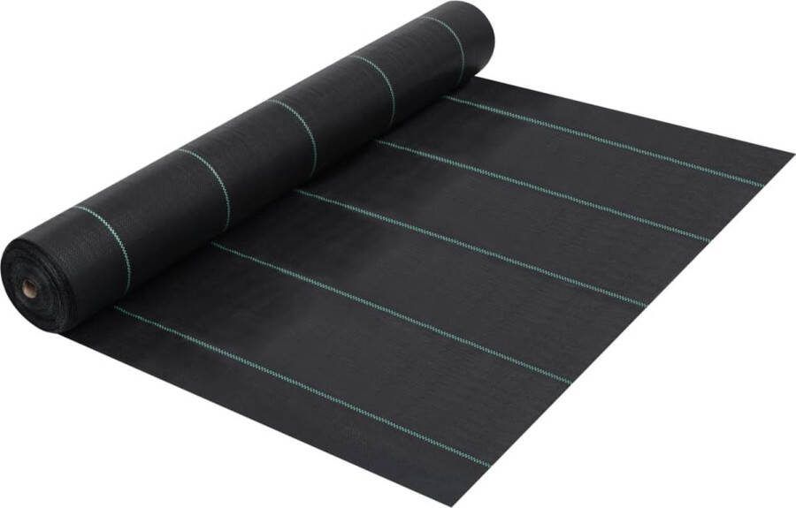VidaXL -Worteldoek-2x100-m-PP-zwart