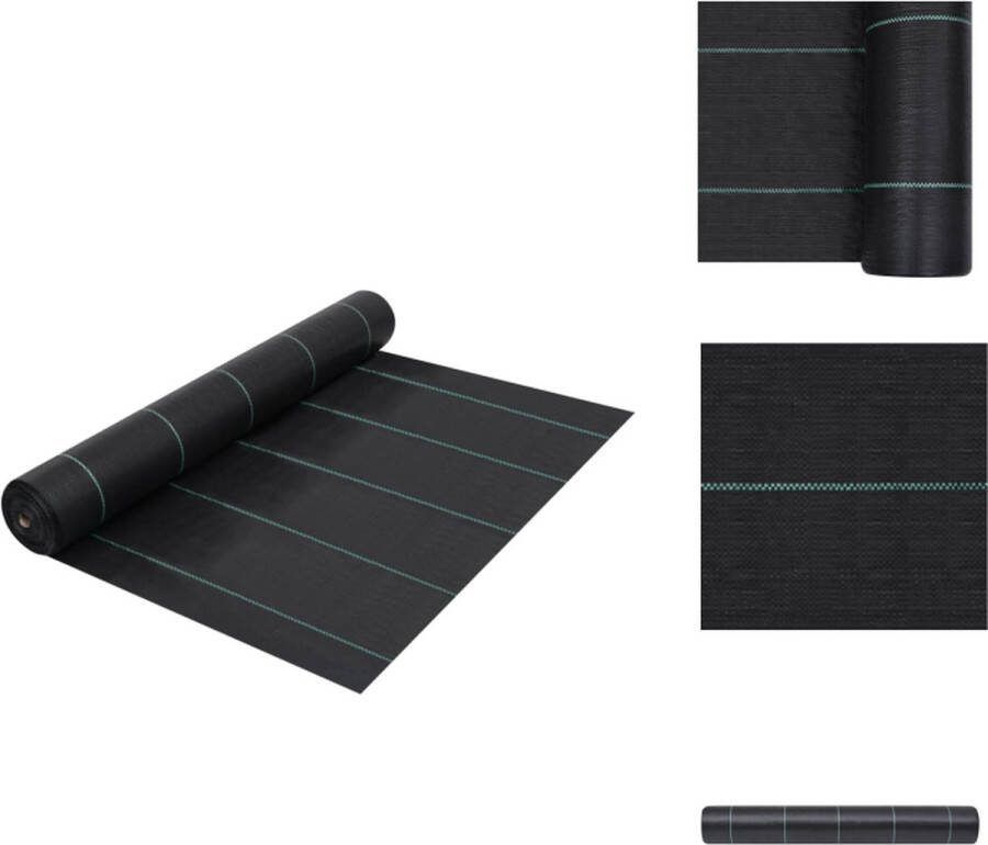 VidaXL Worteldoek Tuin 2 x 100 m UV-gestabiliseerd 60 g m² Worteldoek