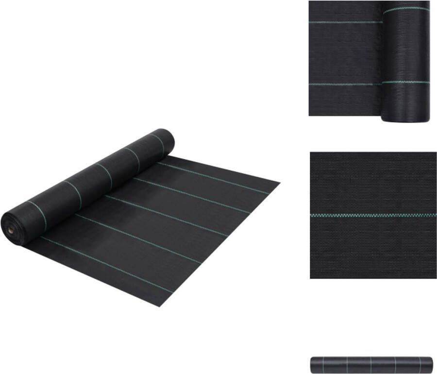 VidaXL worteldoek Zwart 60 g m² 2 x 10 m (B x L) Worteldoek