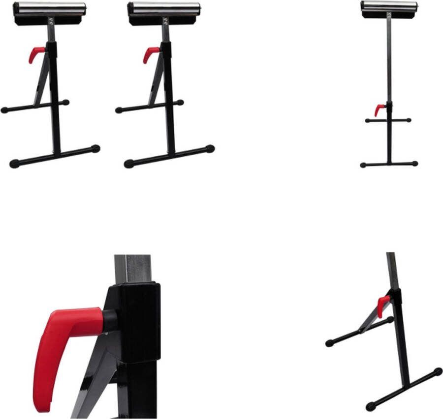 VidaXL Zaagbok inklapbaar set van 2 Ladder Ladders Zaagbok Inklapbaar Zaagbokken Inklapbaar