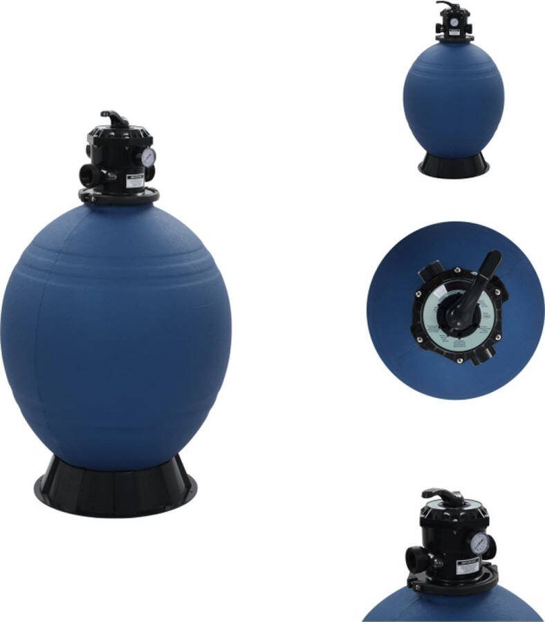 VidaXL Zandfilter 66 x 112 cm PE 12 m³ u 50 PSI Zwembadfilter