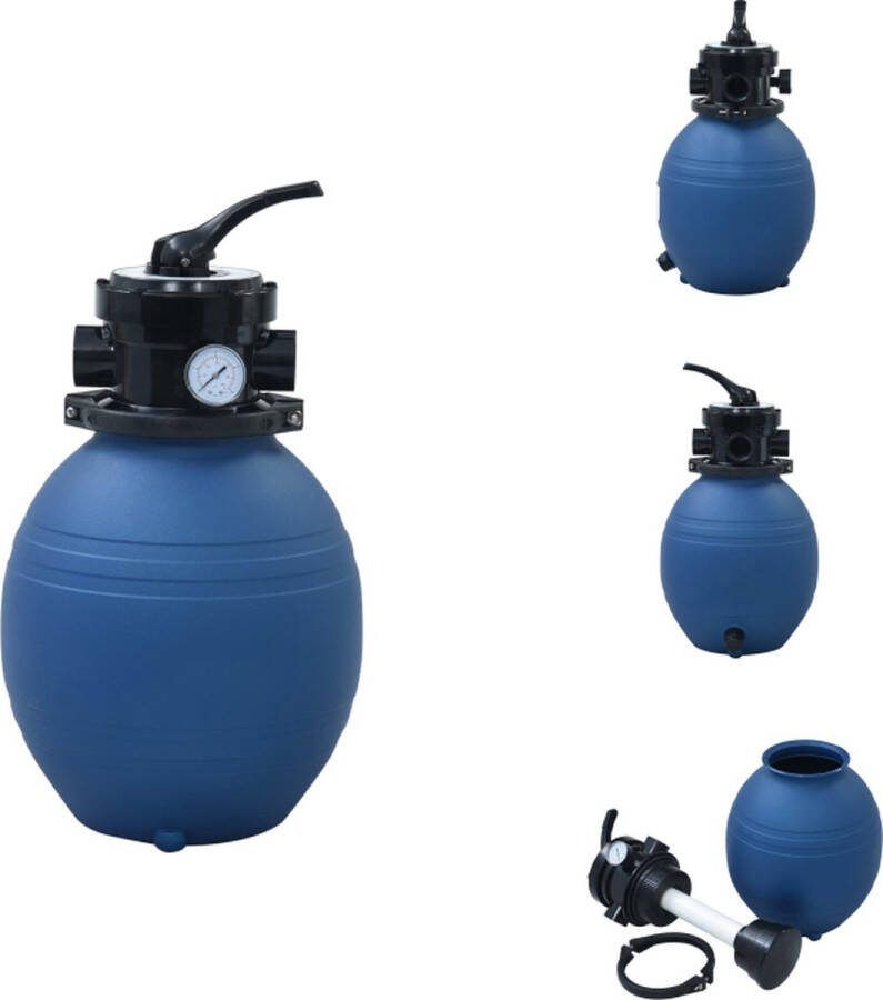 VidaXL Zandfilter PE 30 x 62 cm 7 m³ u 3.5 bar Zwembadfilter