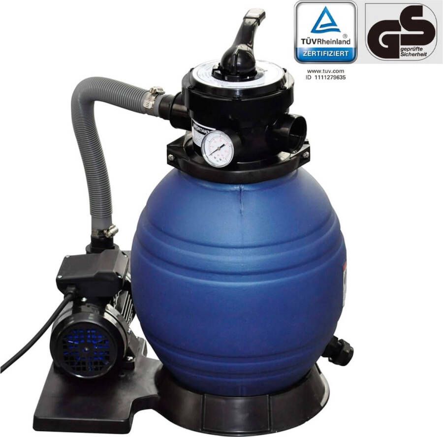 VidaXL Zandfilterpomp 400 W 11000 L u