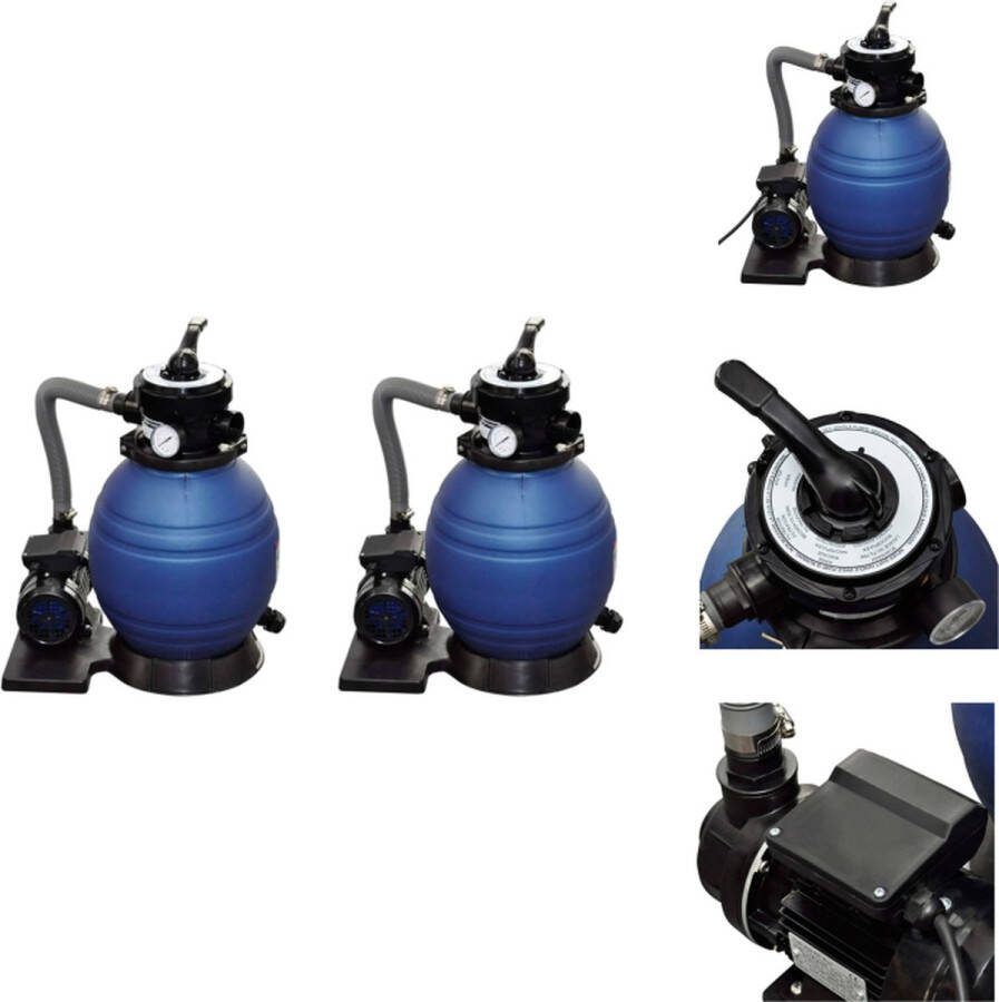 VidaXL Zandfilterpomp Afmetingen- 298 x 458 x 621 mm Max pompcapaciteit- 11.000 L u Vermogen- 400 W IPX5 Zwembadfilter