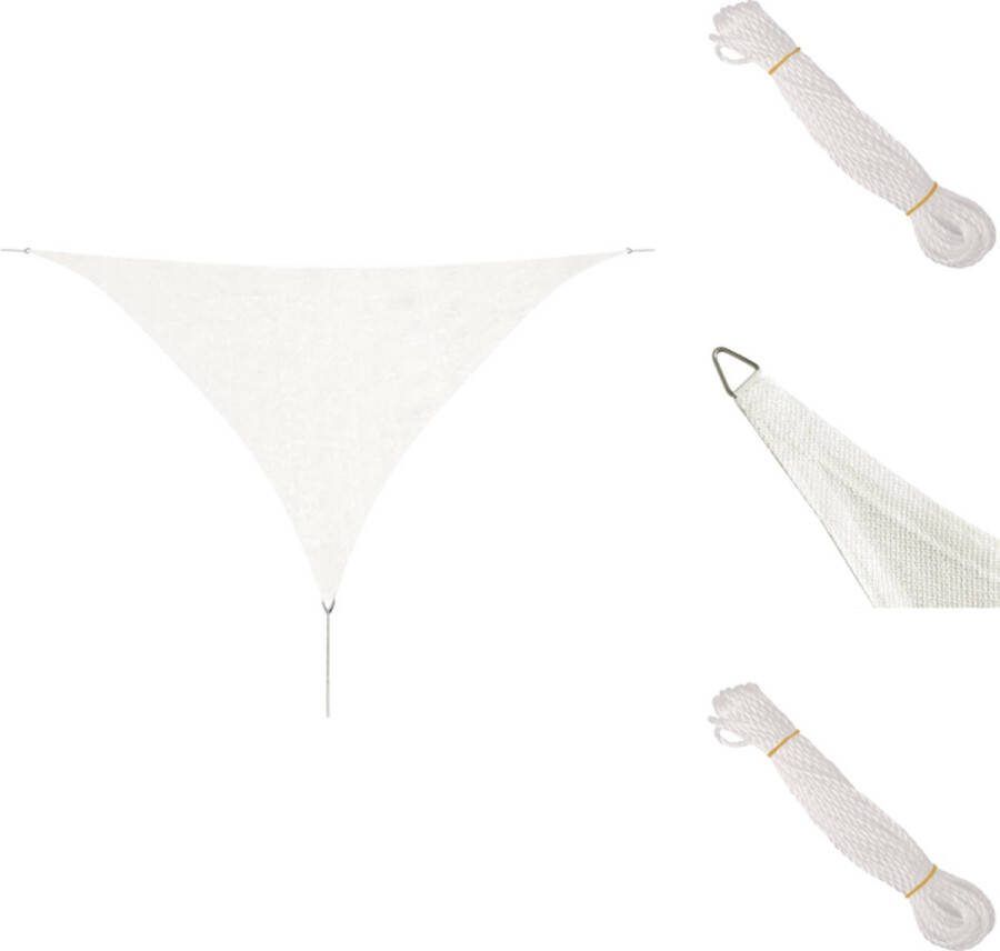 VidaXL Zonnescherm Driehoekig 3.6 x 3.6 x 3.6 m HDPE Parasol