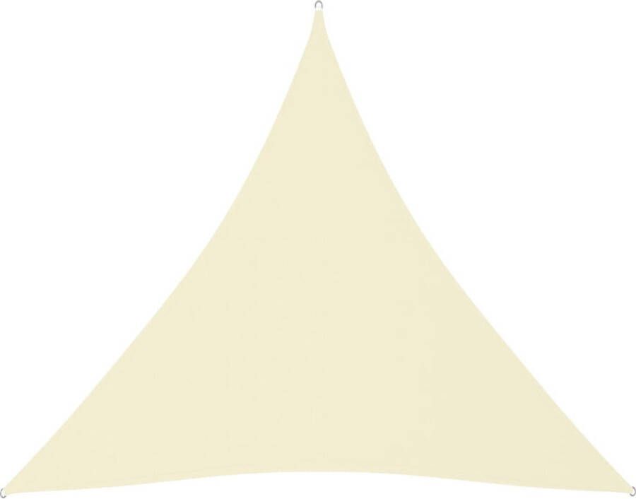 VidaXL -Zonnescherm-driehoekig-3x3x3-m-oxford-stof-crèmekleurig