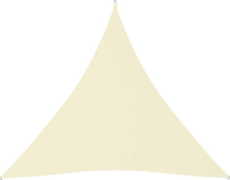 VidaXL Zonnescherm driehoekig 4.5x4.5x4.5 m oxford stof crèmekleurig
